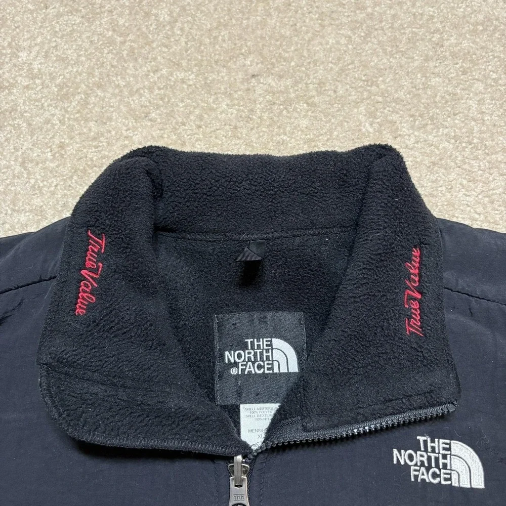 Vtg The North Face‎ Denali Fleece Jacket Mens XL Black Racing McDonalds USA 90s